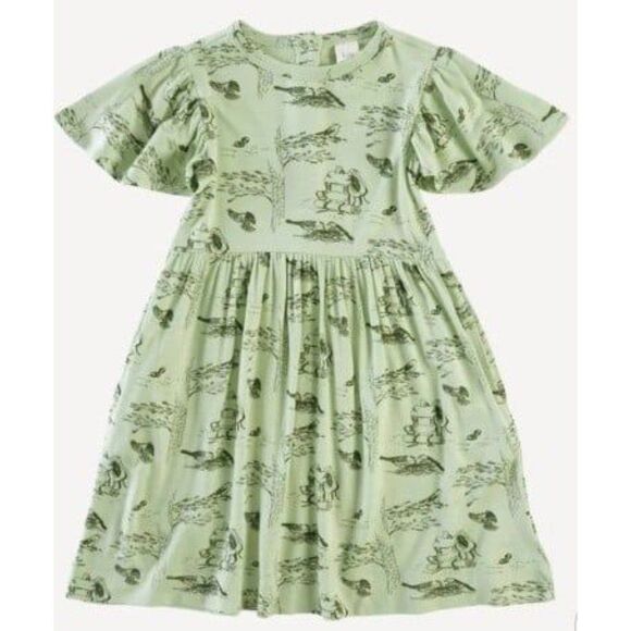 Kate Quinn flutter sleeve dress backpacking lenzing modal - 6Y - Picture 3 of 5